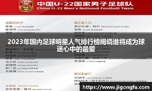2023年国内足球明星人气排行榜揭晓谁将成为球迷心中的最爱